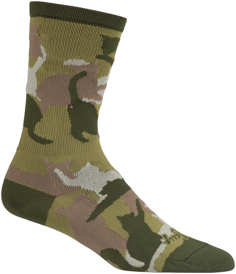SockGuy Crew Catmo Socks - 5" Green Small/Medium