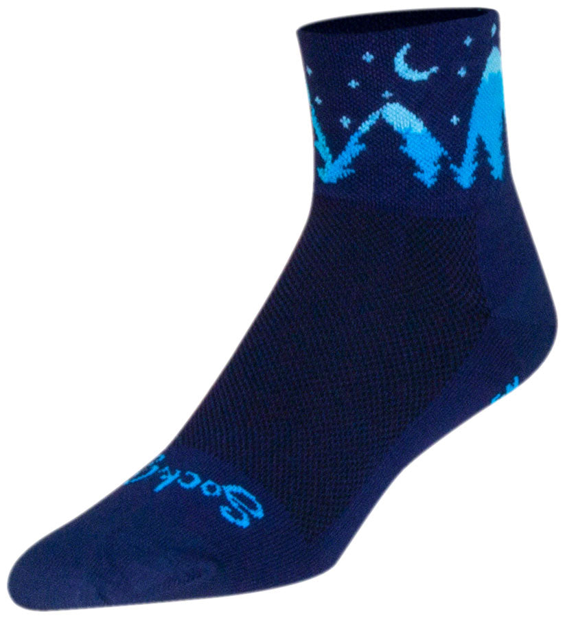 SockGuy Classic Midnight Socks - 3" Black Small/Medium