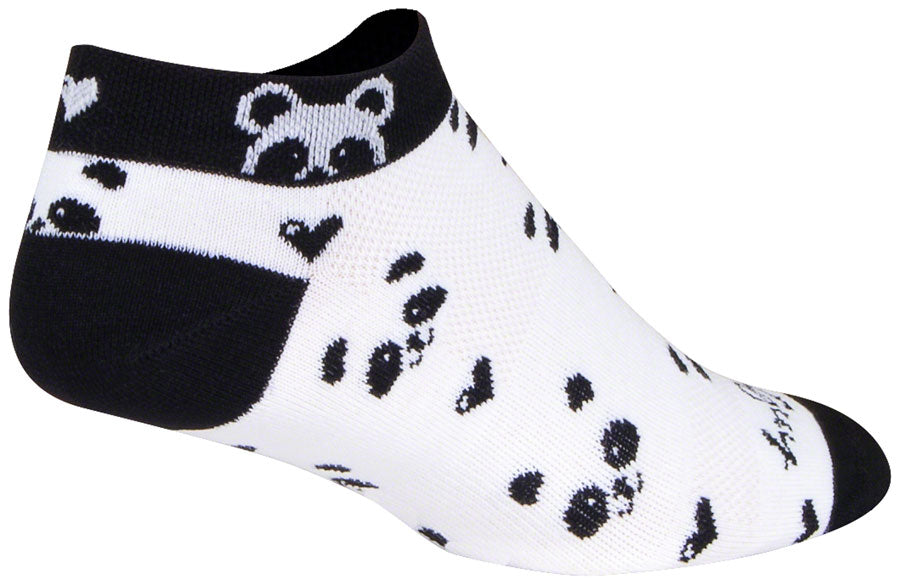 SockGuy Classic Low Panda Socks - 1" Women's Small/Medium