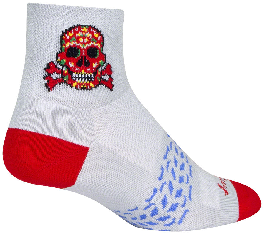 SockGuy Classic Red Skull Socks - 3" Large/X-Large