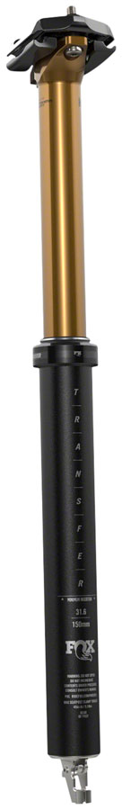 FOX Transfer Factory Dropper Seatpost - 34.9 mm 150 mm Internal Routing Kashima Coat