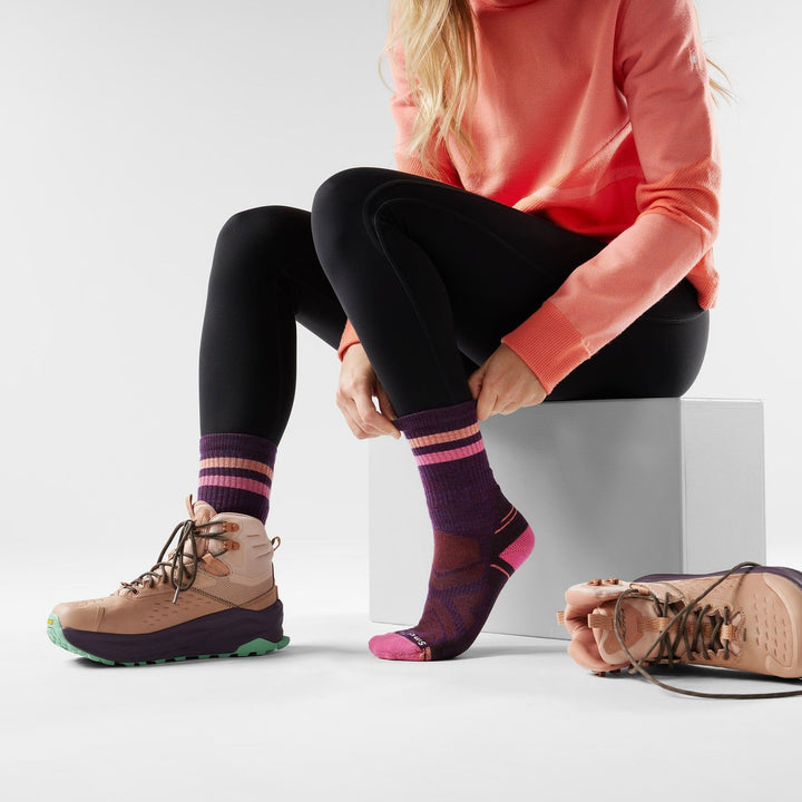 Smartwool Women's Hike Light Cushion Tube Stripe Crew Socks