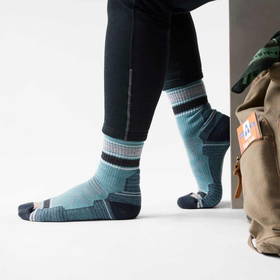 Smartwool Hike Light Cushion Striped Mid Crew Socks