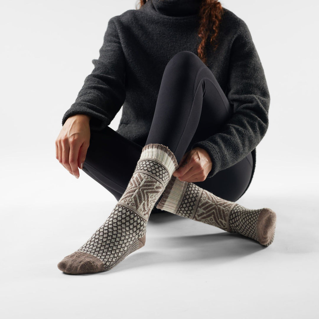 Smartwool Women's Everyday Cozy Popcorn Snowflake Crew Socks