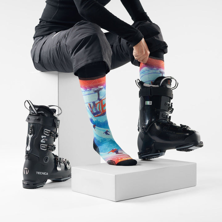 Smartwool Ski Zero Cushion Ski Day Print OTC Socks