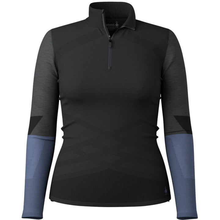 Smartwool Women's Intraknit Thermal Merino Base Layer Colorblock 1/4 Zip