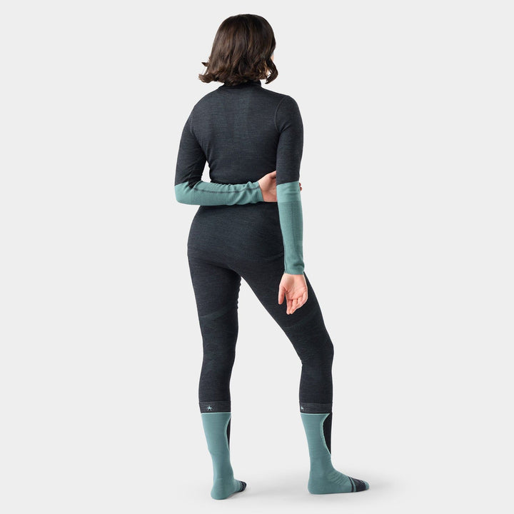 Smartwool Women's Intraknit Thermal Merino Base Layer Colorblock 1/4 Zip
