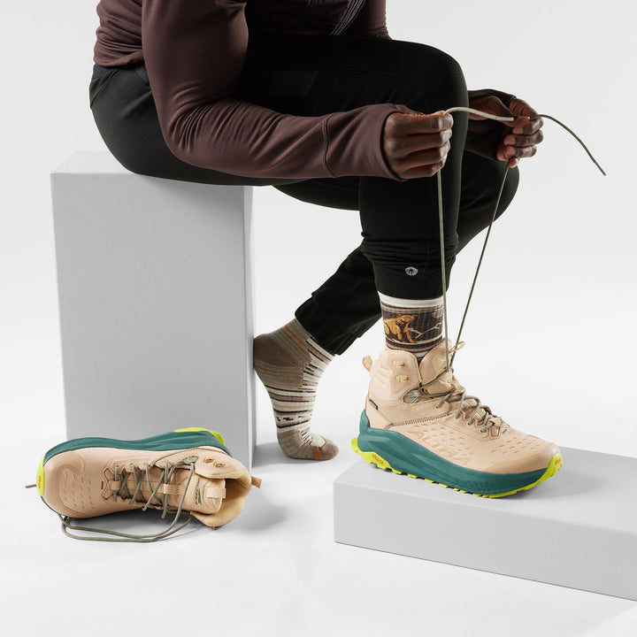 Smartwool Hike Targeted Cushion Bear Stripe Mid Crew Socks