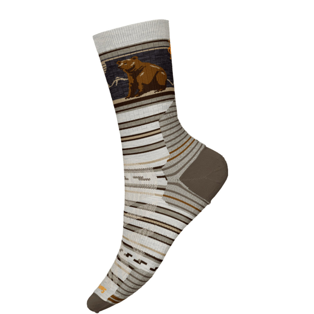 Smartwool Hike Targeted Cushion Bear Stripe Mid Crew Socks