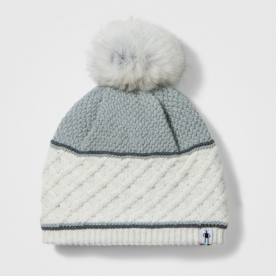 Smartwool Cable Knit Colorblock Pom Beanie