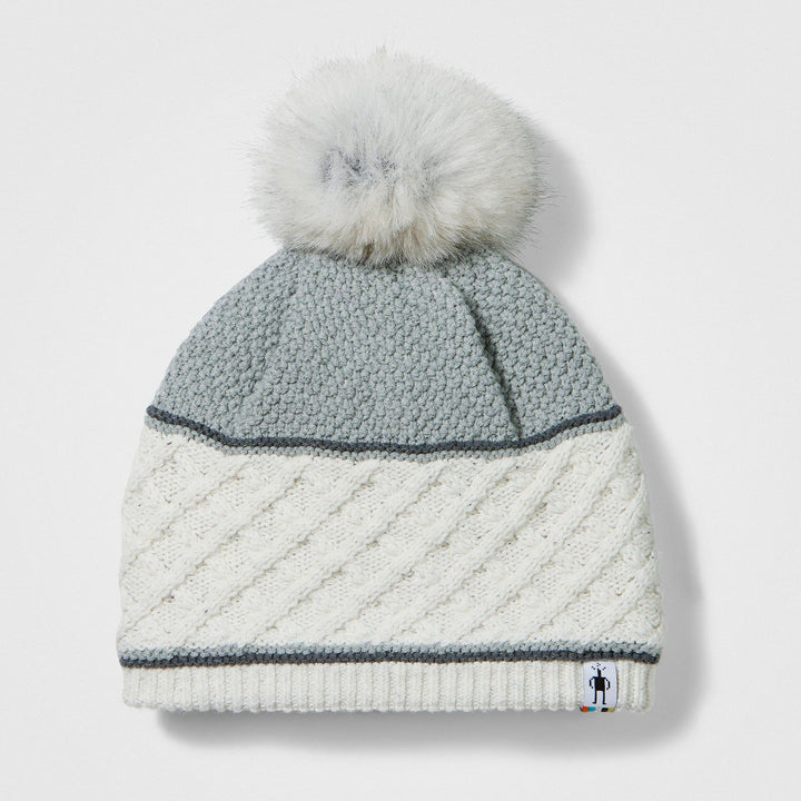 Smartwool Cable Knit Colorblock Pom Beanie