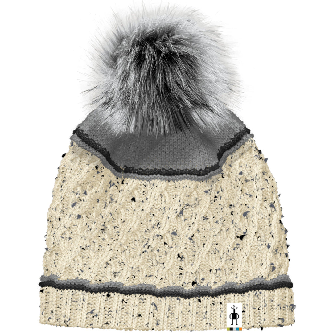 Smartwool Cable Knit Colorblock Pom Beanie