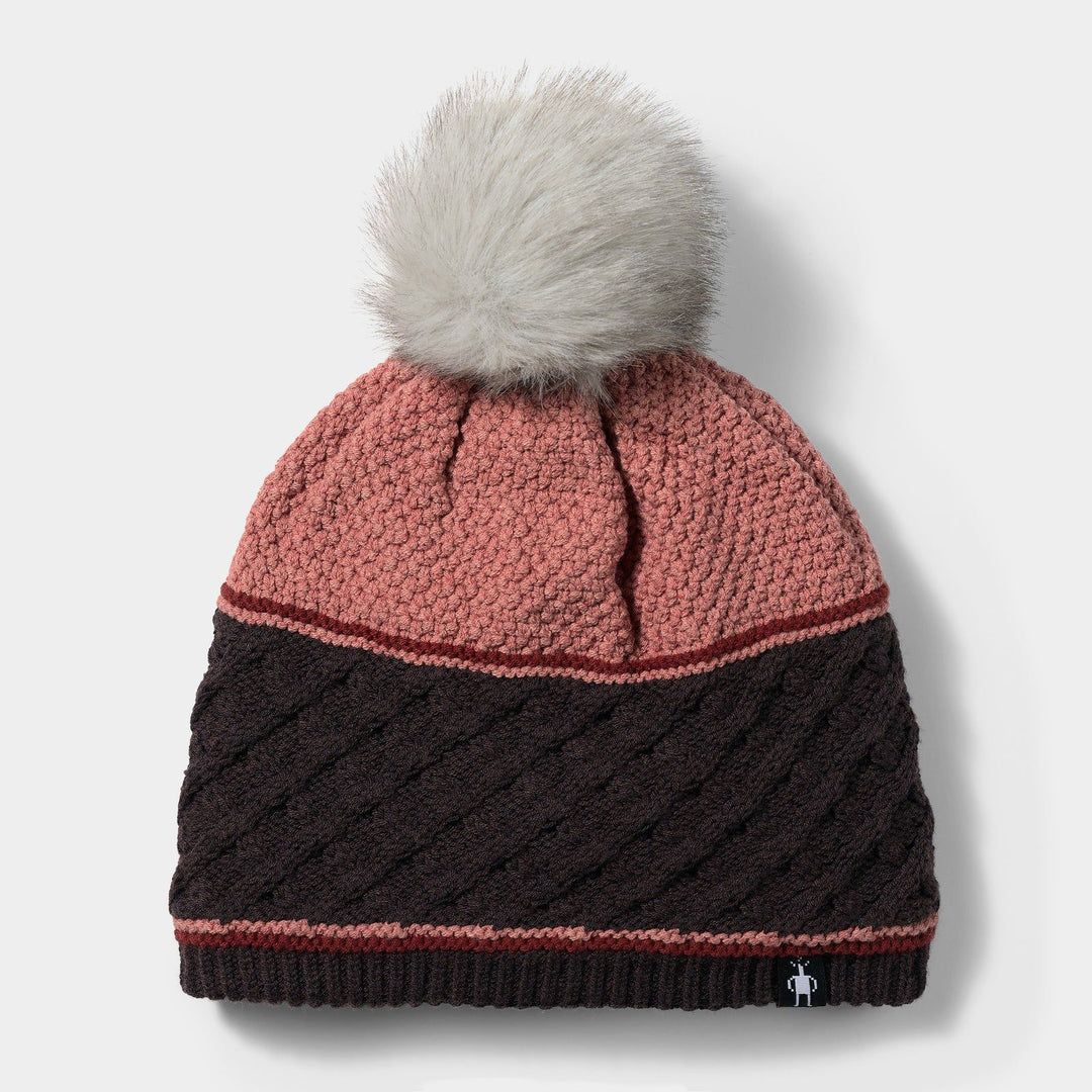 Smartwool Cable Knit Colorblock Pom Beanie