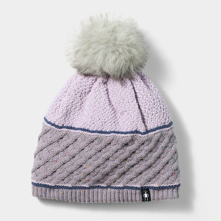 Smartwool Cable Knit Colorblock Pom Beanie