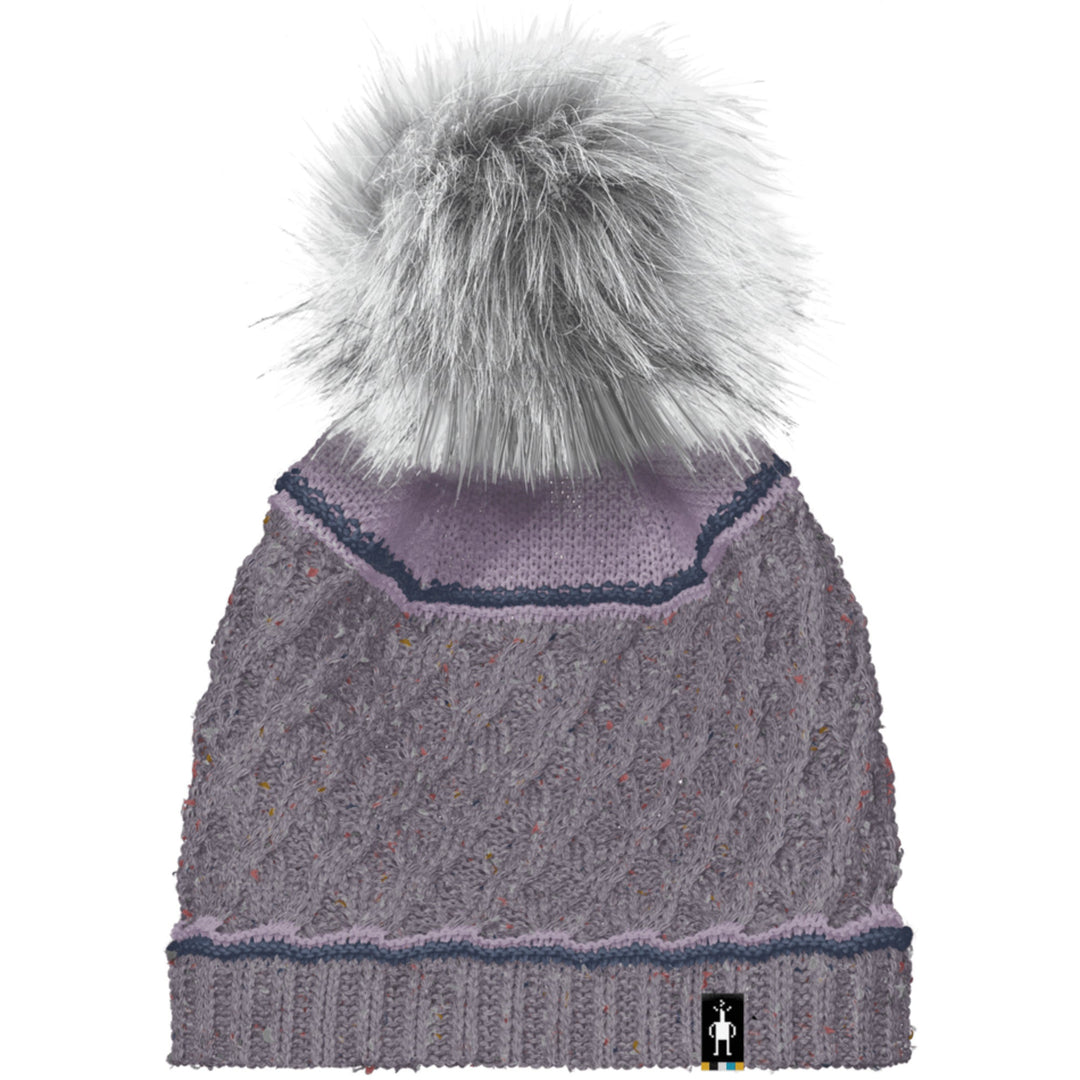 Smartwool Cable Knit Colorblock Pom Beanie