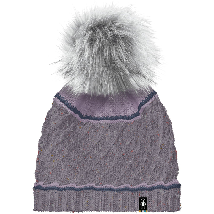 Smartwool Cable Knit Colorblock Pom Beanie