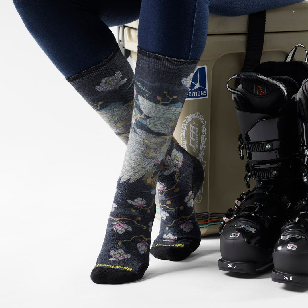 Smartwool Women's Ski Zero Cushion Nightwatcher Print OTC Socks