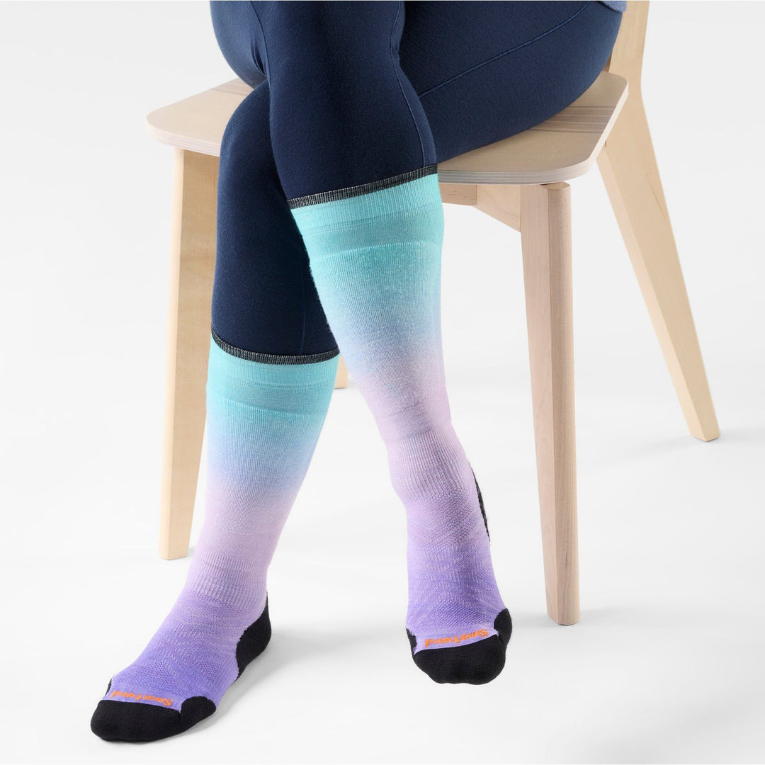 Smartwool Women's Ski Targeted Cushion Ombre Print OTC Socks