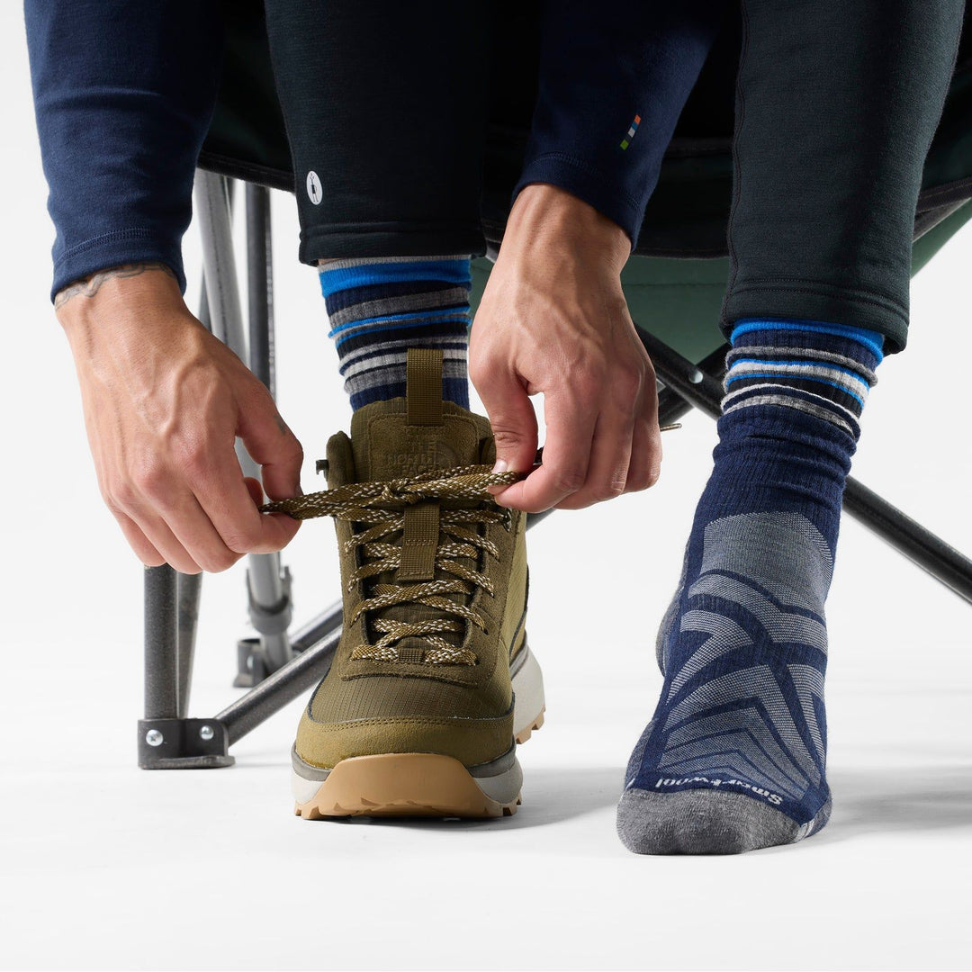 Smartwool Hike Targeted Cushion Striped Crew Socks