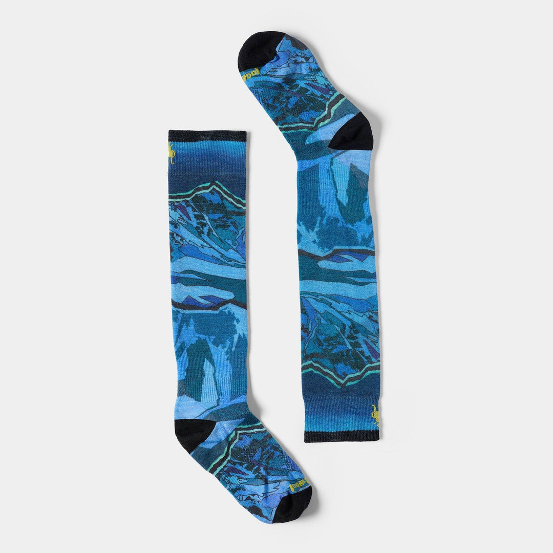 Smartwool Junior Ski Zero Cushion Storm Peak Print OTC Socks