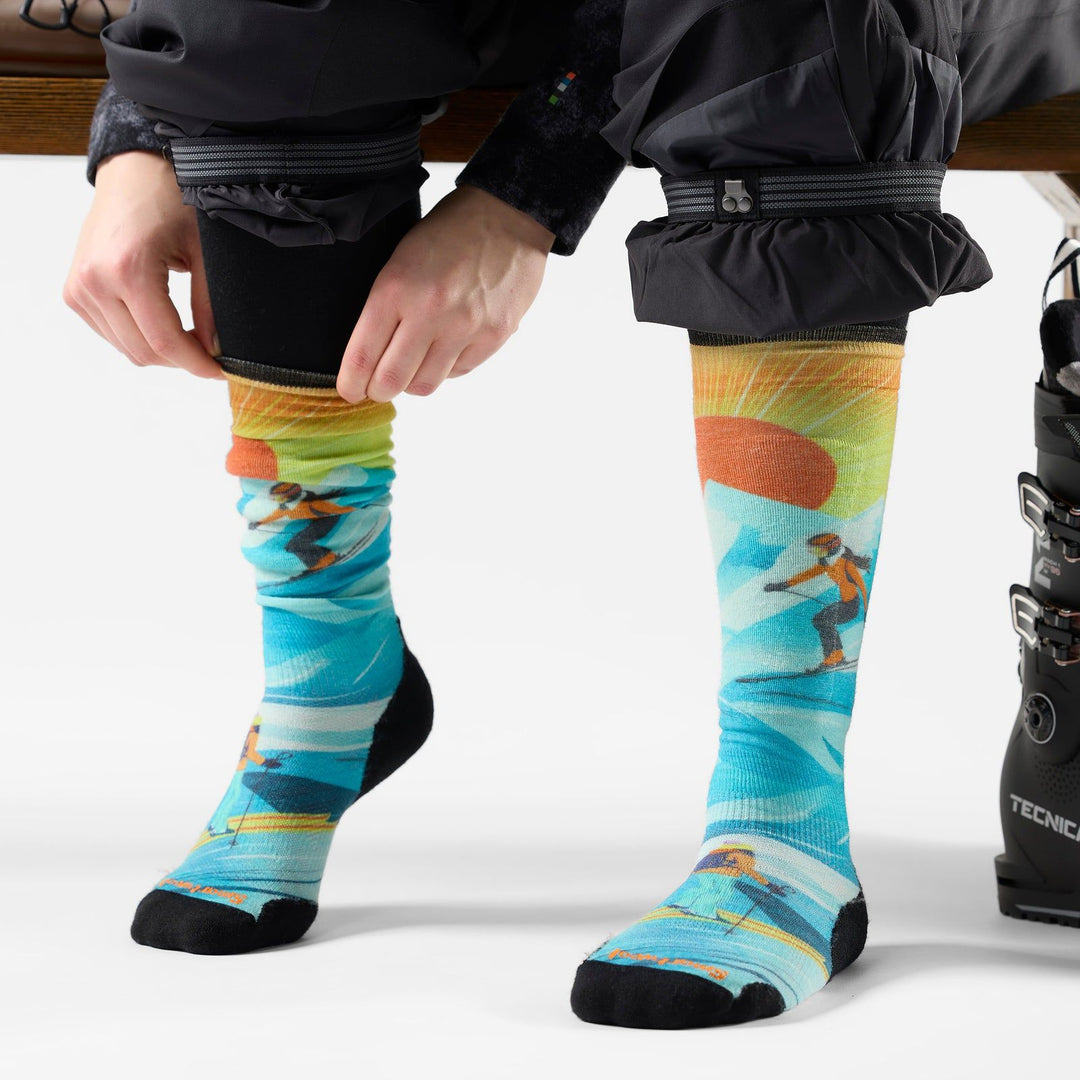 Smartwool Women's Ski Targeted Cushion Steep Days Print OTC Socks