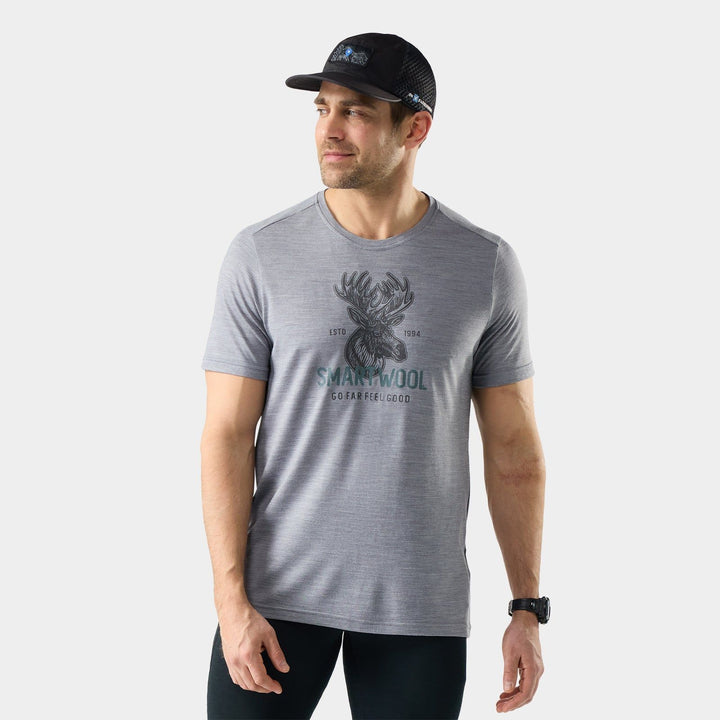 Smartwool Men's Moose Mode Active Short Sleeve Graphic Tee