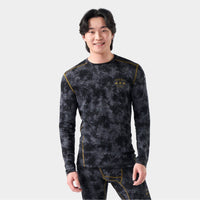 Black Tie Dye-Honey Gold