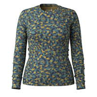 Dark Teal Wild Blossom