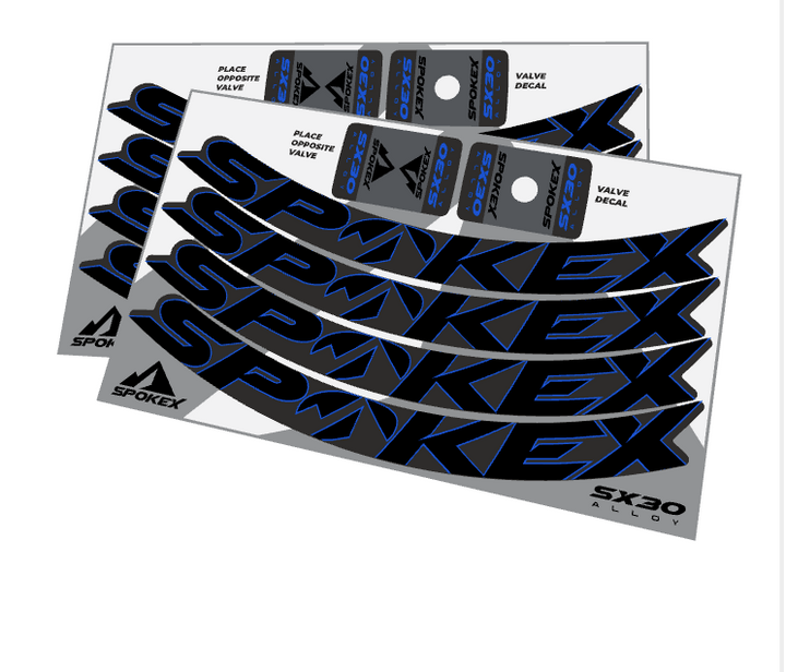 SpokeX SX30 Alloy Decal Kit