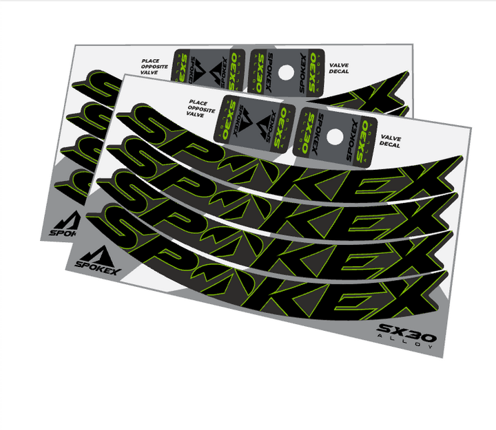 SpokeX SX30 Alloy Decal Kit