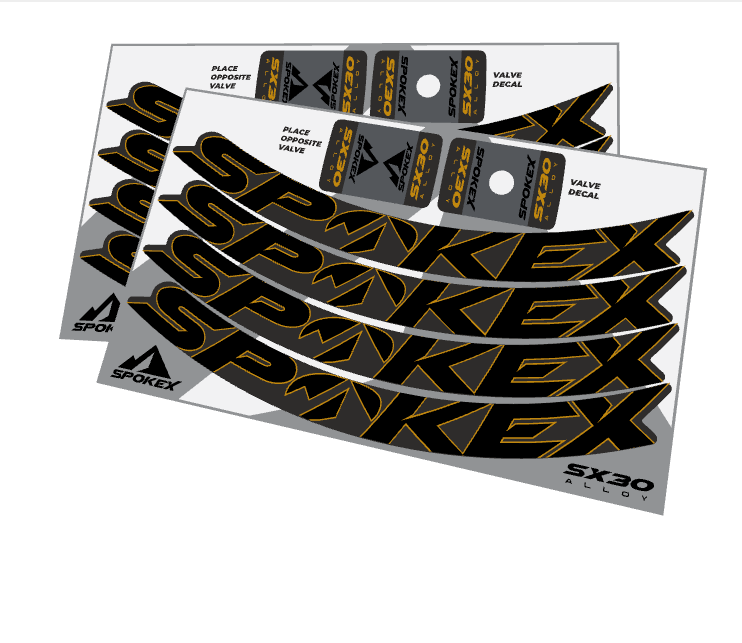 SpokeX SX30 Alloy Decal Kit