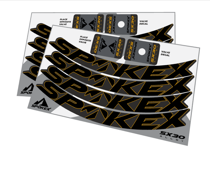 SpokeX SX30 Alloy Decal Kit