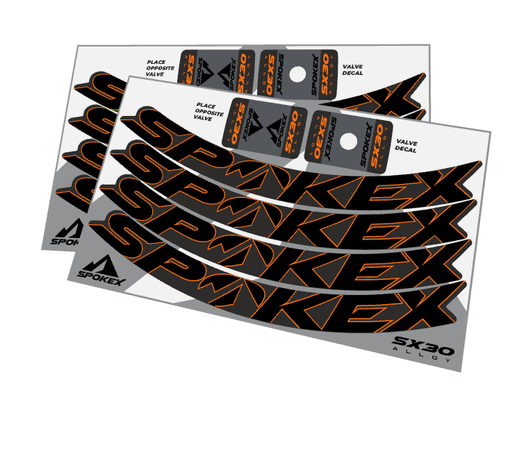 SpokeX SX30 Alloy Decal Kit