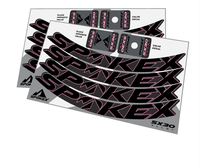 SpokeX SX30 Alloy Decal Kit