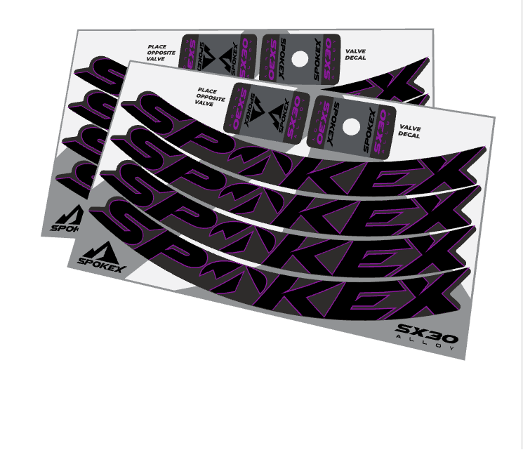 SpokeX SX30 Alloy Decal Kit