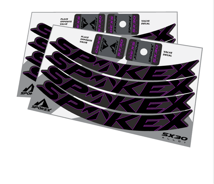 SpokeX SX30 Alloy Decal Kit