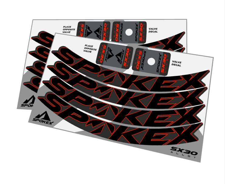 SpokeX SX30 Alloy Decal Kit