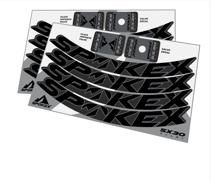 SpokeX SX30 Alloy Decal Kit