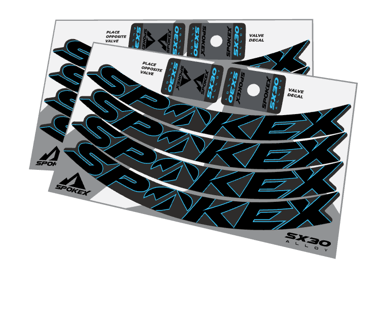 SpokeX SX30 Alloy Decal Kit