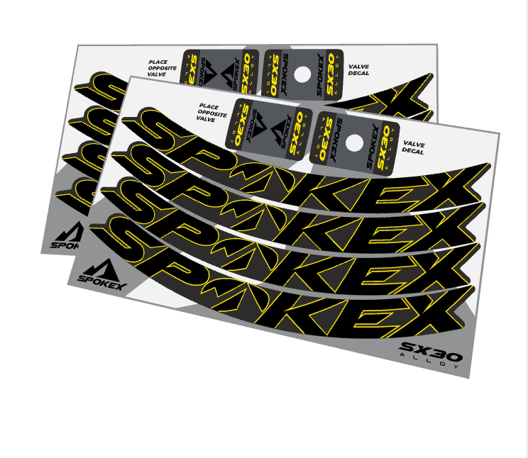 SpokeX SX30 Alloy Decal Kit