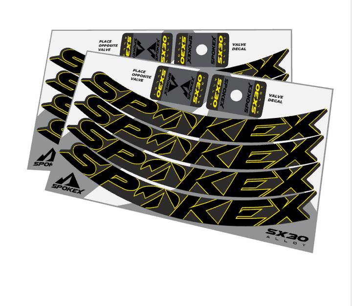 SpokeX SX30 Alloy Decal Kit