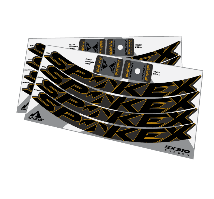 SpokeX SX310 Carbon Decal Kit