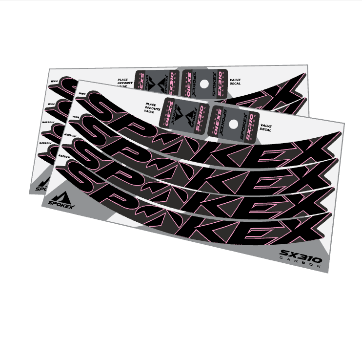 SpokeX SX310 Carbon Decal Kit