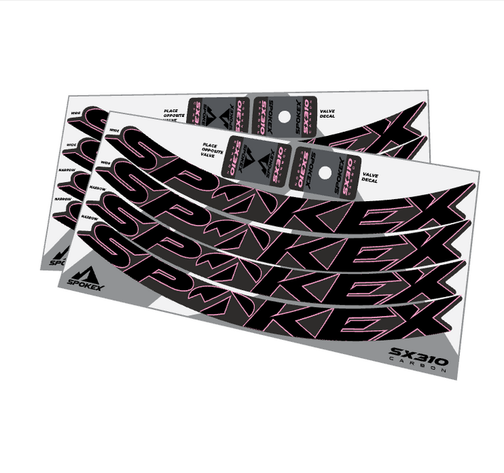 SpokeX SX310 Carbon Decal Kit