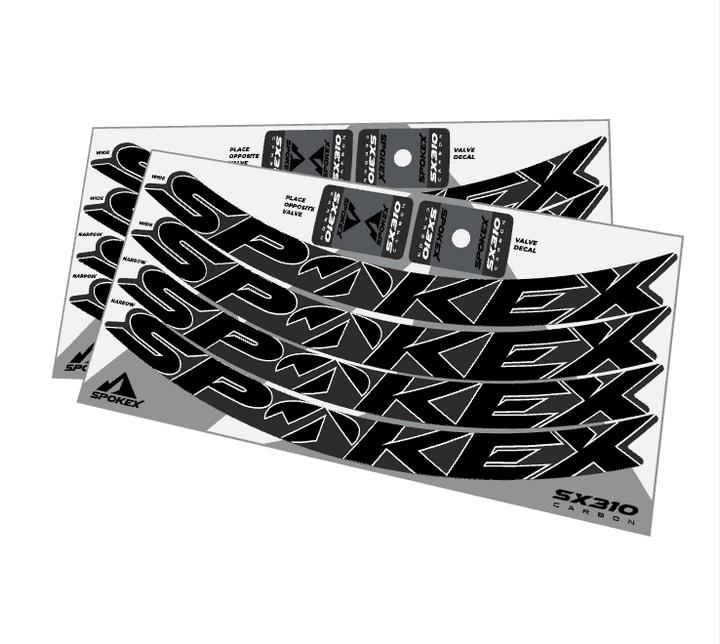 SpokeX SX310 Carbon Decal Kit