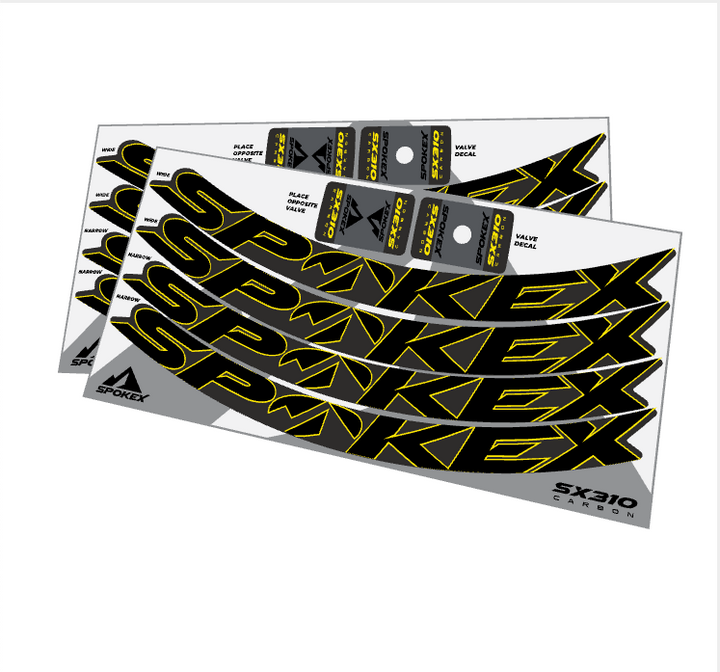 SpokeX SX310 Carbon Decal Kit