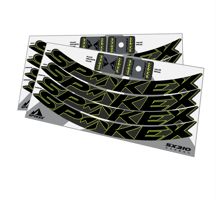 SpokeX SX310 Carbon Decal Kit