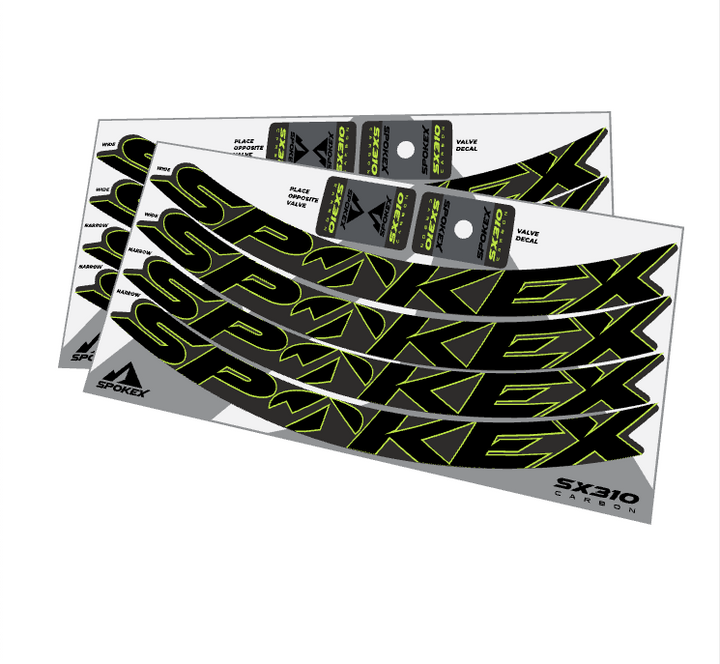 SpokeX SX310 Carbon Decal Kit