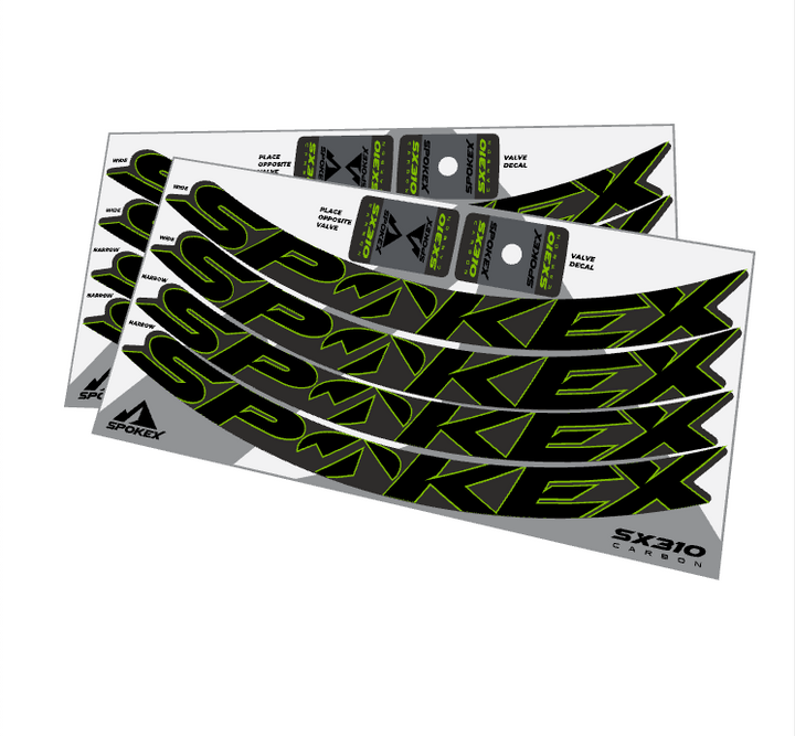 SpokeX SX310 Carbon Decal Kit