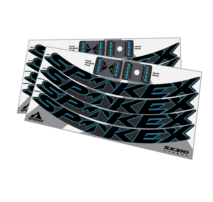 SpokeX SX310 Carbon Decal Kit